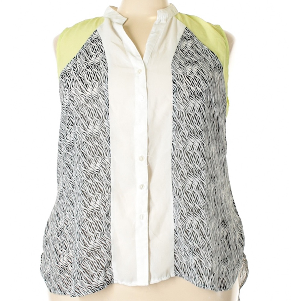 Unique spectrum tank blouse